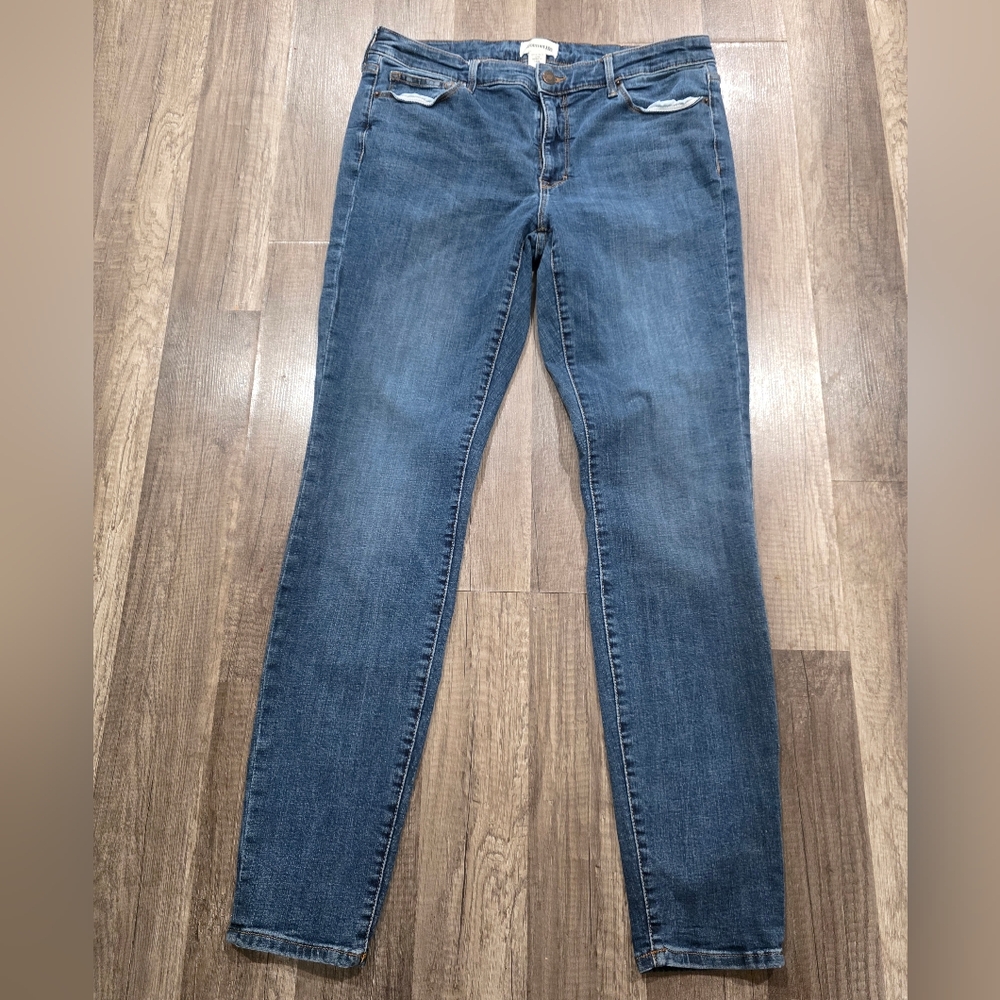 GOODTHREADS LONG 32 blue Jeans Denim Boho Straight Leg Stretchy Classy Revolve